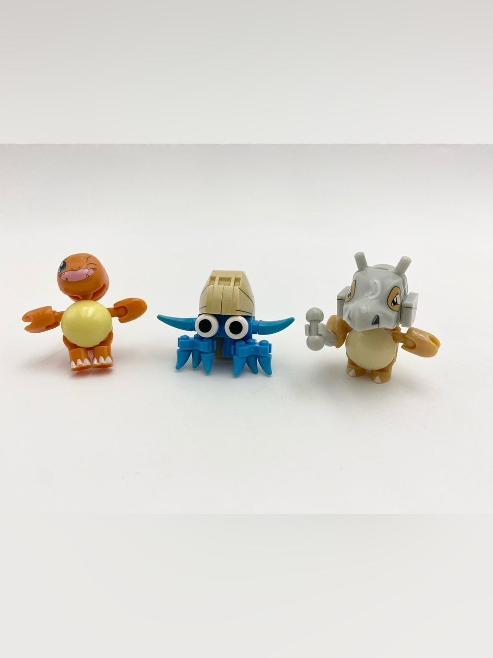Mega Bloks Pokémon Figures - Charmander Cubone Omanyte